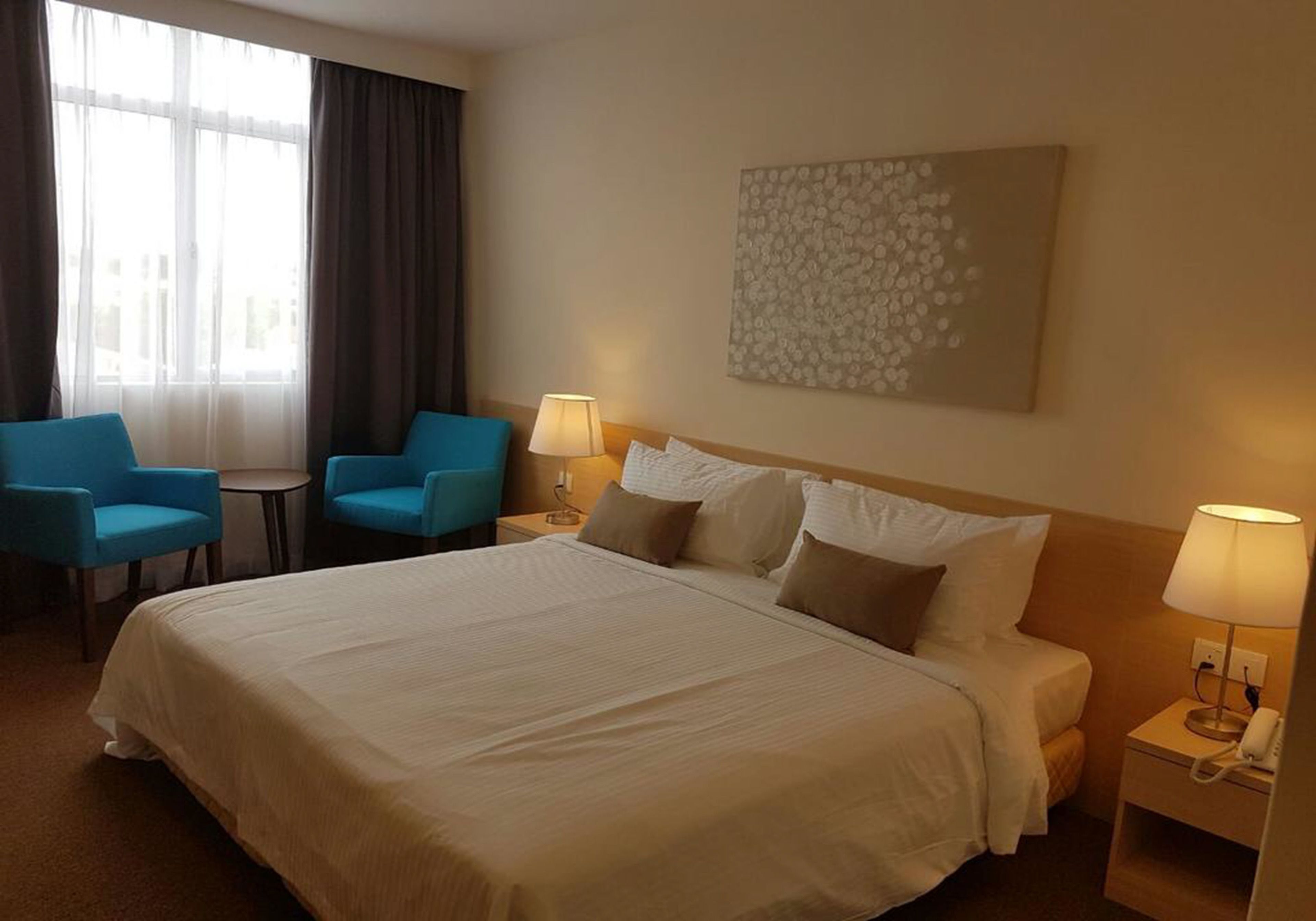 deluxe king room | desk, blackout curtains, rollaway beds, free wifi