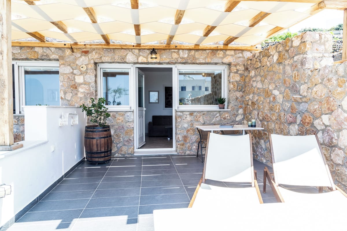 Traditional Stone Apartment and Sea View | 1 bedroom, premium bedding, pillowtop beds, in-room safe