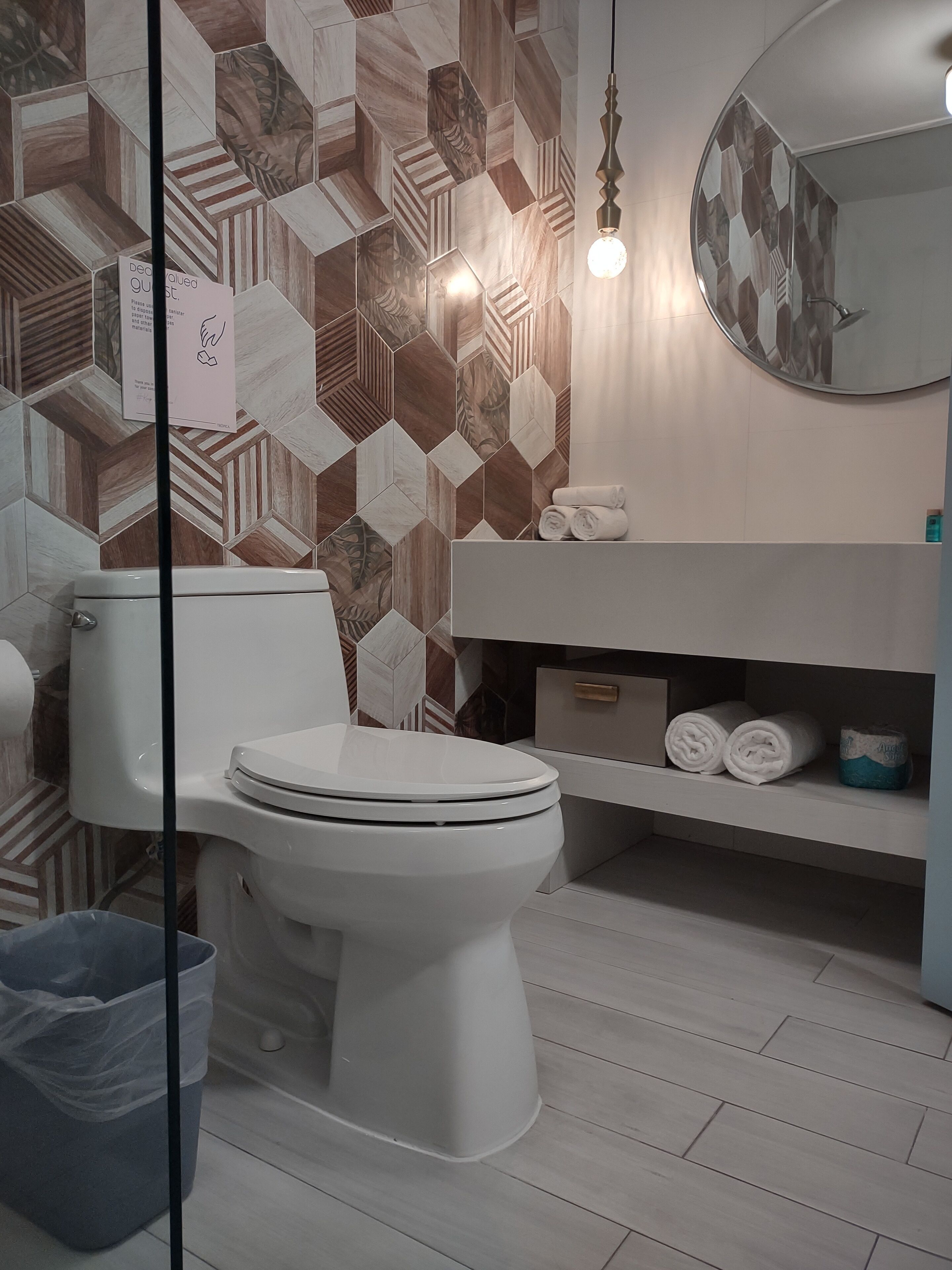 standard room | bathroom | shower, designer toiletries, hair dryer, towels