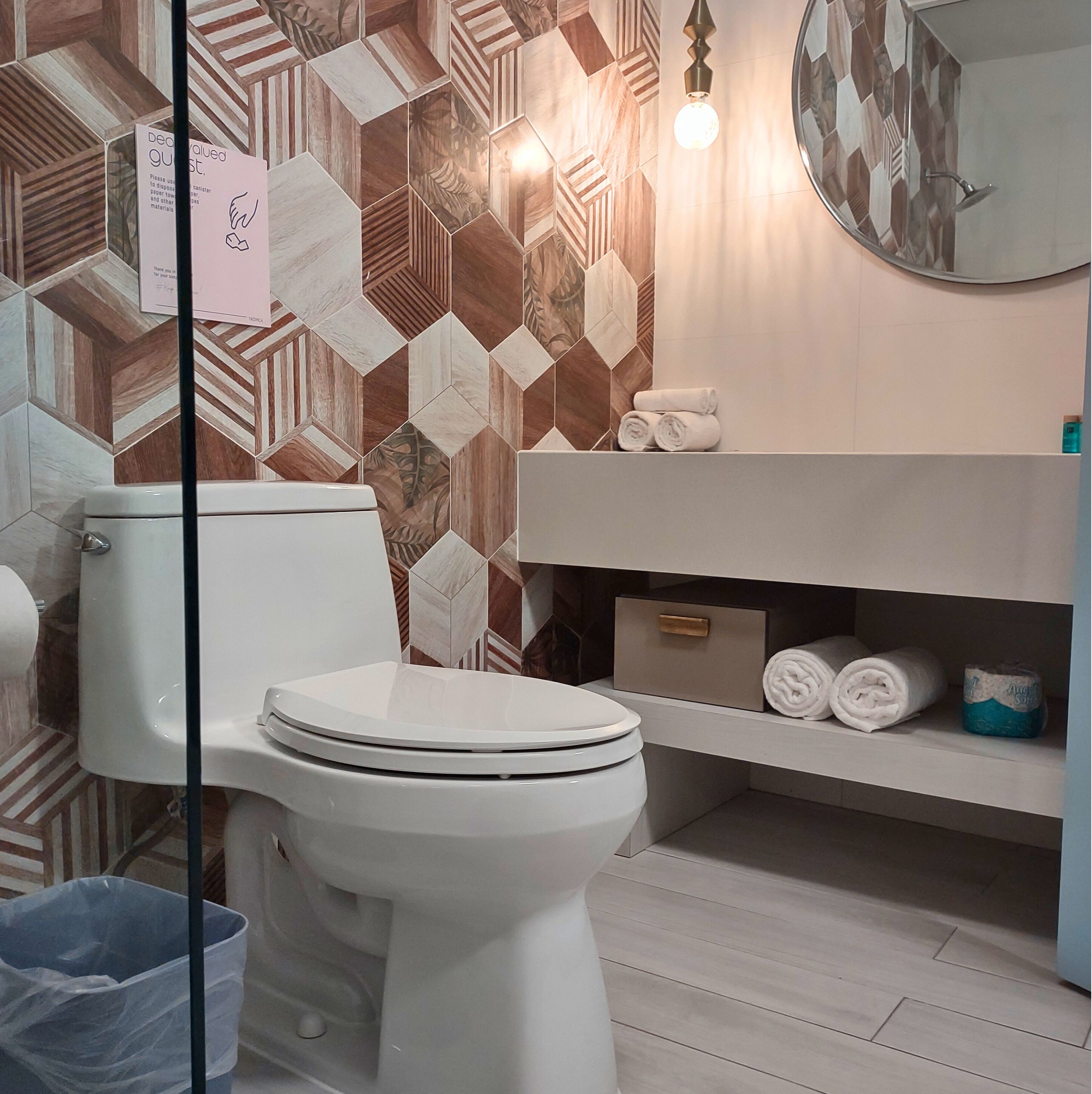 standard room | bathroom | shower, designer toiletries, hair dryer, towels