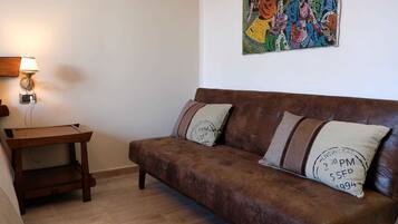 Deluxe Double Room, 1 Queen Bed with Sofa bed, Terrace (with Sofabed. Camera 3) | Down duvets, minibar, in-room safe, individually furnished