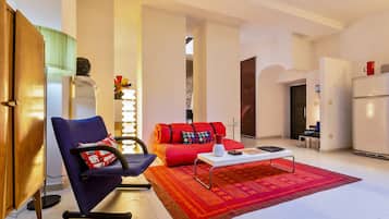 Apartment, 1 Bedroom | Living area | TV