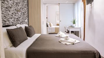 Zimmer, eigenes Bad (Mappamondo) | 1 Schlafzimmer, Minibar (mit einigen kostenlosen Artikeln), Zimmersafe