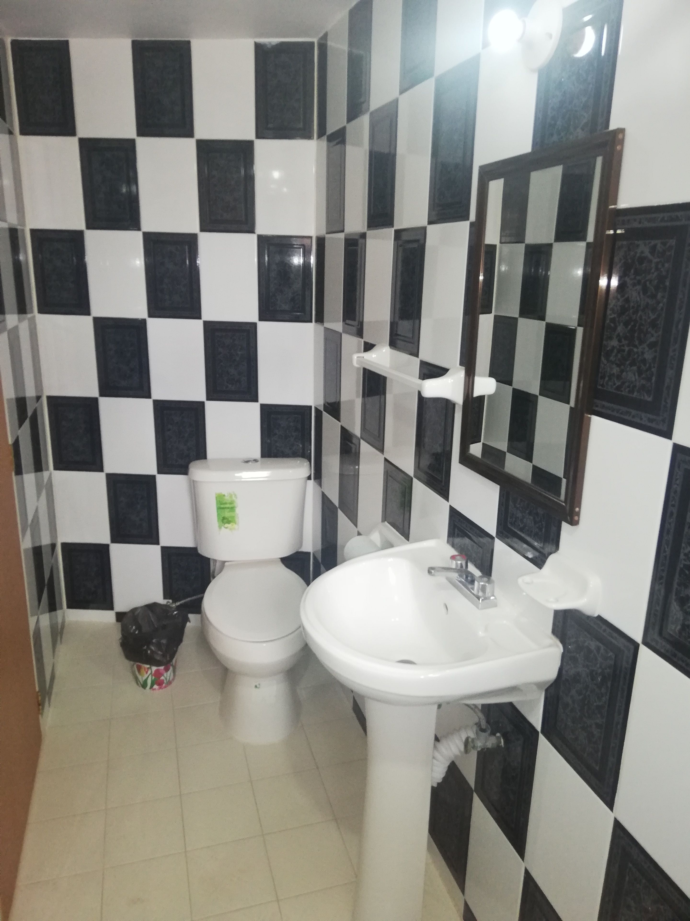 shower, towels, soap, shampoo