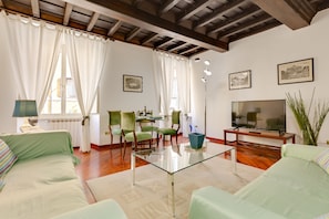 Apartment, 2 Bedrooms | Living room | TV - Rome as you feel - Panisperna Apartment (Rome)