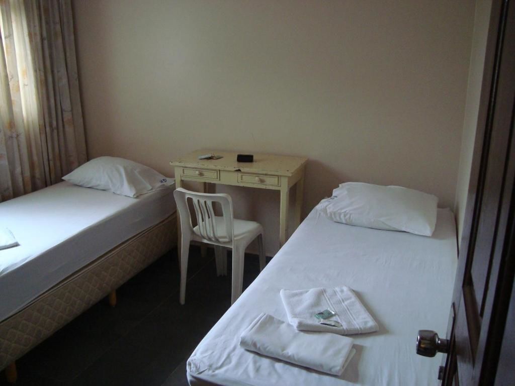 Desk, free WiFi, bed sheets