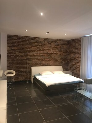 Penthouse (Parter) | Individually decorated, individually furnished, desk, blackout drapes - Studio Apartament Centrum Katowice (Katowice)