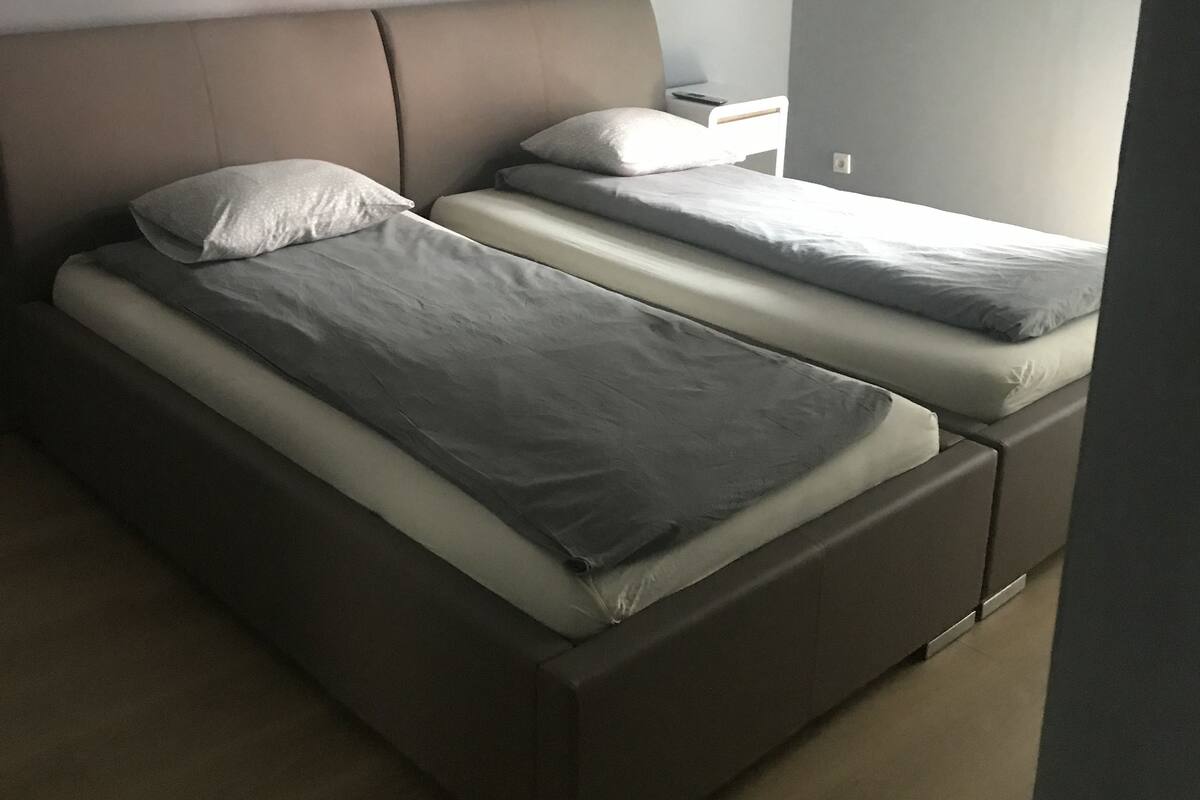 Desk, blackout curtains, iron/ironing board, free cots/infant beds