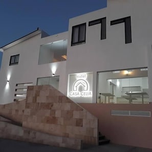 Front of property – evening/night