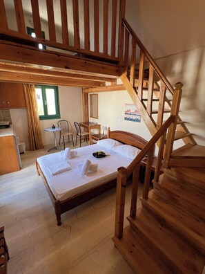 Standard Quadruple Room, City View | In-room safe, blackout drapes, iron/ironing board, free WiFi - Santa Magia (Santorini)