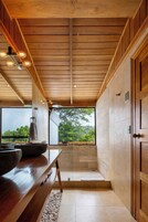 Sunrise | Bathroom | Eco-friendly toiletries, hair dryer, bathrobes, slippers