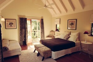 Frangipani Room | Pillowtop beds, individually decorated, laptop workspace, soundproofing