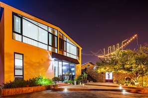 Front of property – evening/night