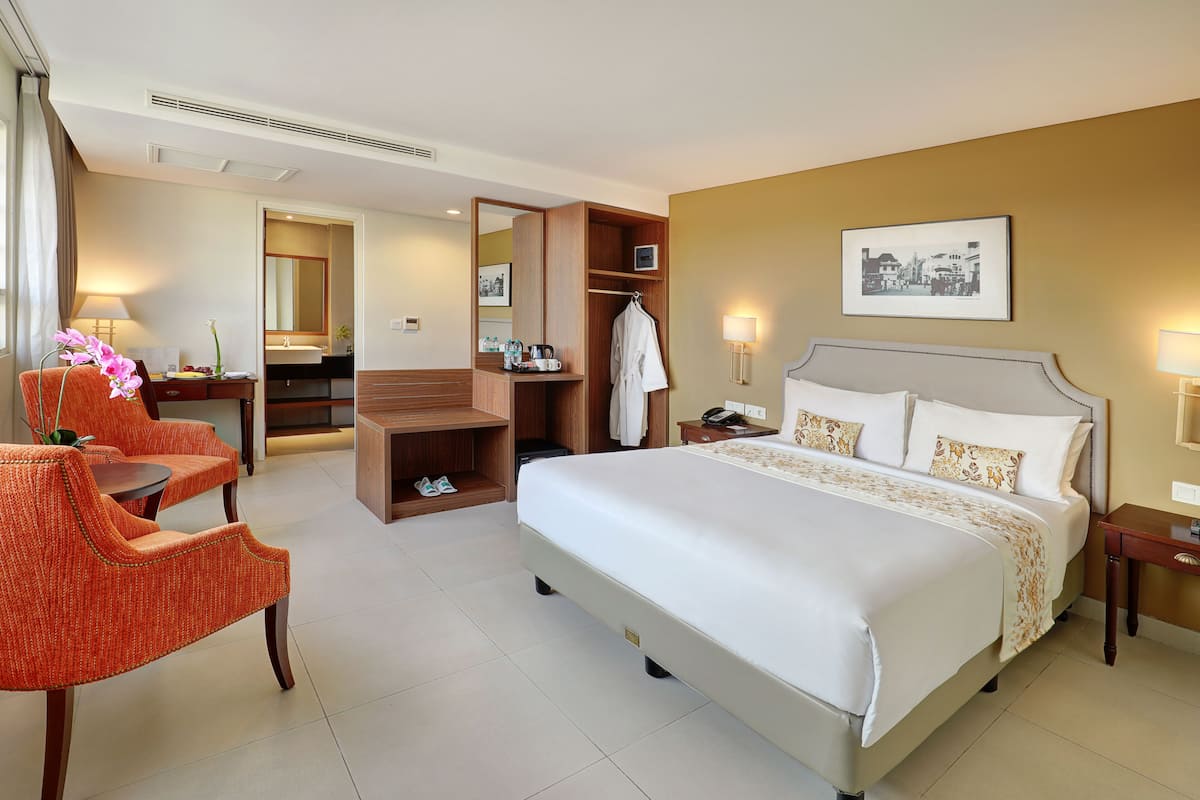 Deluxe kamer | 1 slaapkamer, een bureau, een laptopwerkplek, geluiddichte muren