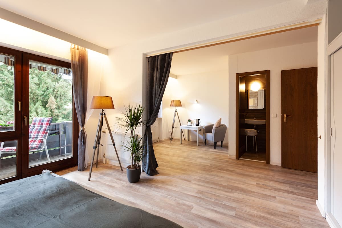 family room, balcony, mountain view | 1 bedroom, minibar, in-room safe, blackout curtains