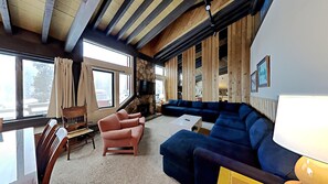 Condo, 4 Bedrooms | Living area | TV, fireplace - Slopeside Four Bedroom Homes at 1849 Condos - Free Wifi and Parking! by RedAwning (Mammoth Lakes)