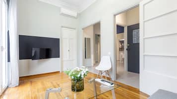 Apartment, 1 Bedroom, Balcony (K6) | Living area | Flat-screen TV