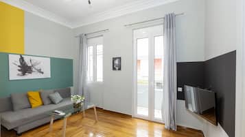 Apartamento, 1 quarto, sacada (K6) | Área de estar | TV de tela plana