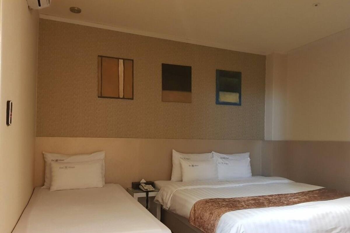 Premier Twin Room | Down duvets, blackout curtains, soundproofing, free WiFi
