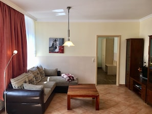 Classic Apartment, 2 Bedrooms | Living area | Heated floors