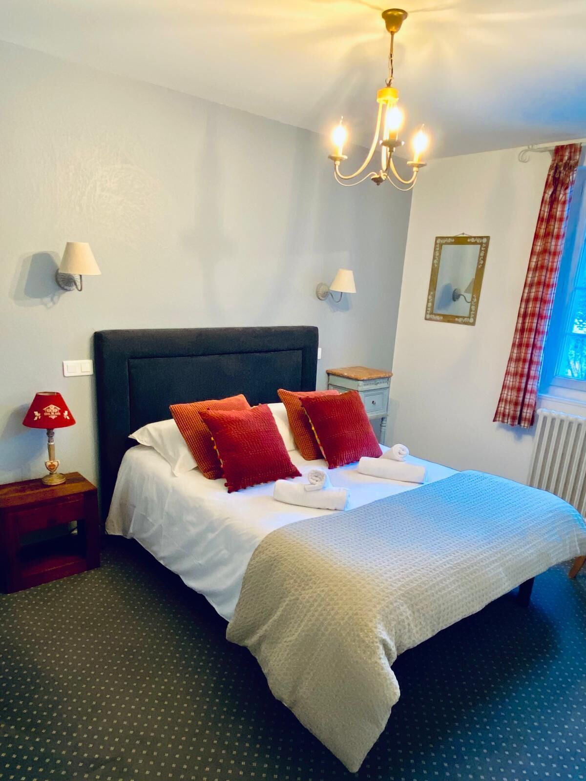 double room | desk, blackout curtains, soundproofing, iron/ironing board