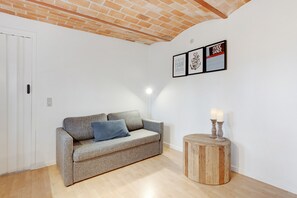 Basic Apartment, 1 Bedroom (4 persons, A) | Living room | Flat-screen TV - Adventure Park Apartments (Ringkobing)