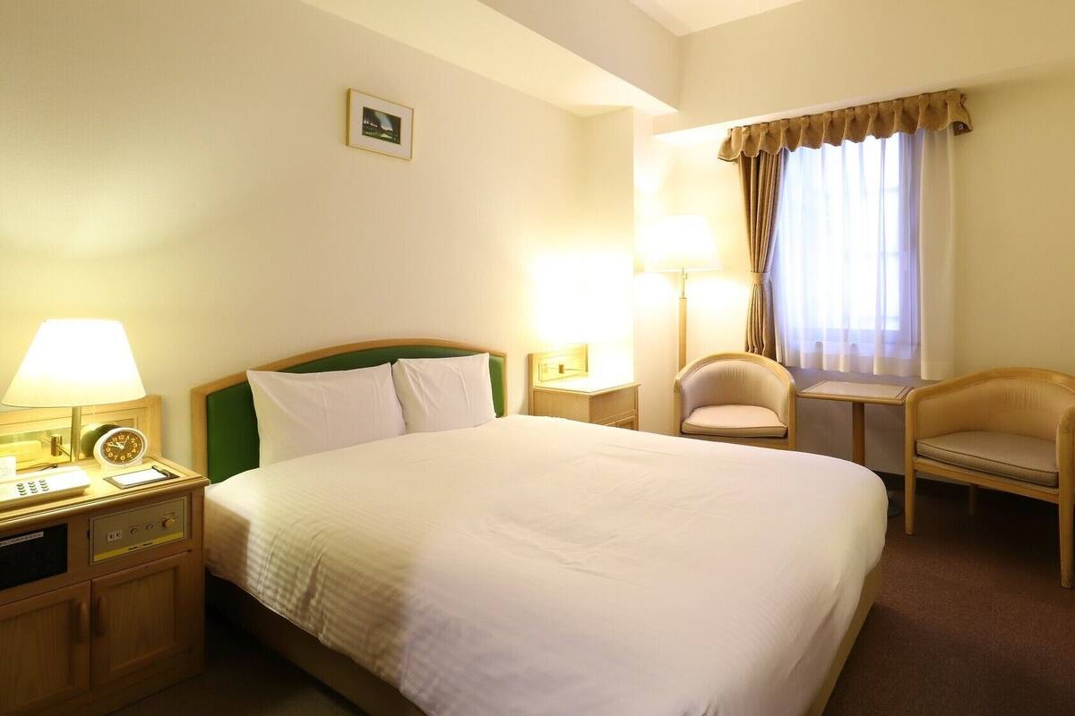 Desk, blackout curtains, iron/ironing board (on request), free WiFi