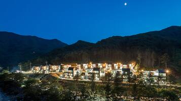 Front of property – evening/night