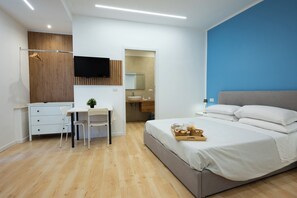 Habitació Deluxe | 1 dormitori, llençols de cotó egipci i roba de llit d'alta qualitat 