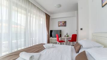 Studio, Meerblick | 1 Schlafzimmer, Zimmersafe, Schreibtisch, schallisolierte Zimmer