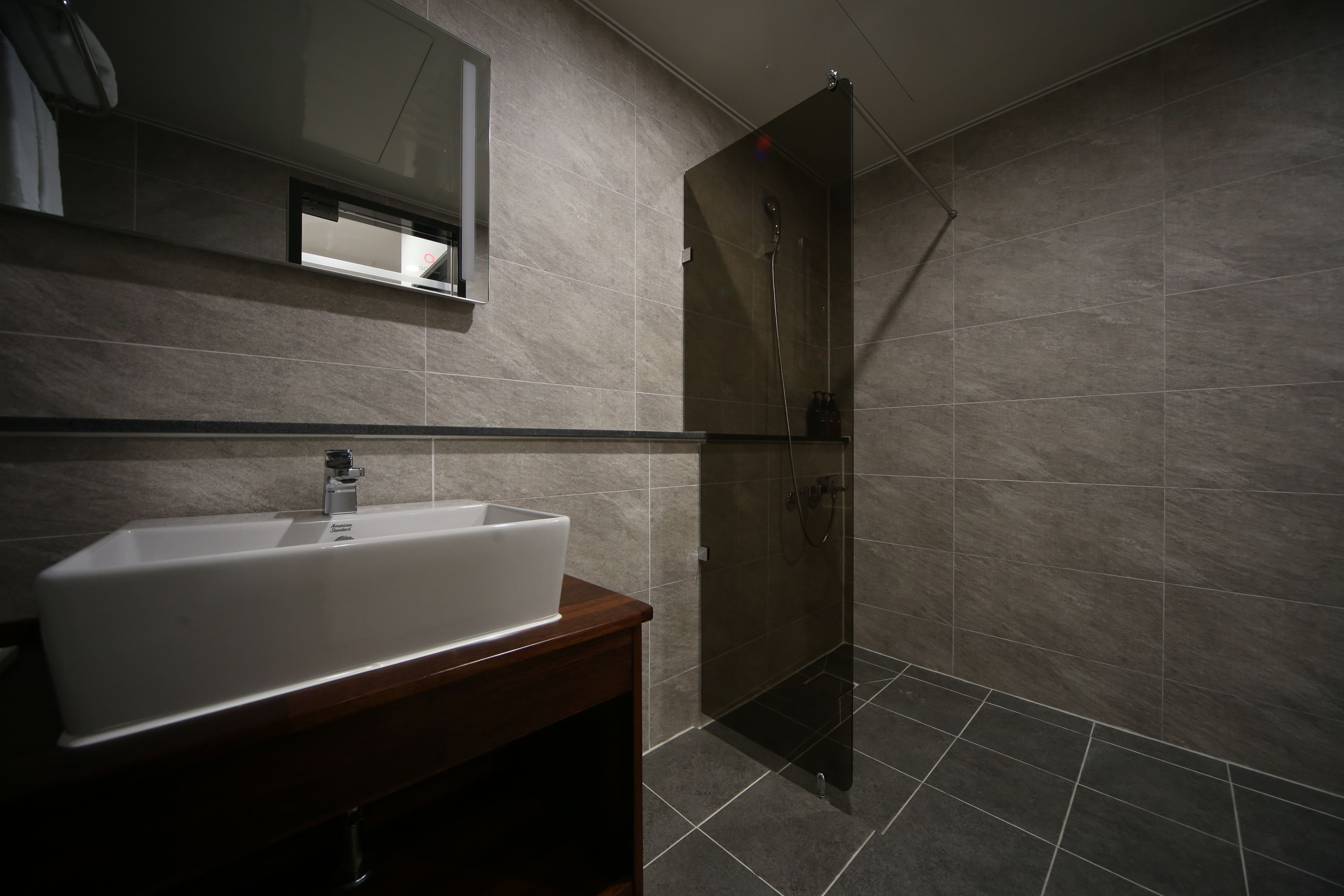 hair dryer, bathrobes, slippers, towels