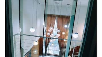 1 bedroom, laptop workspace, blackout curtains, iron/ironing board