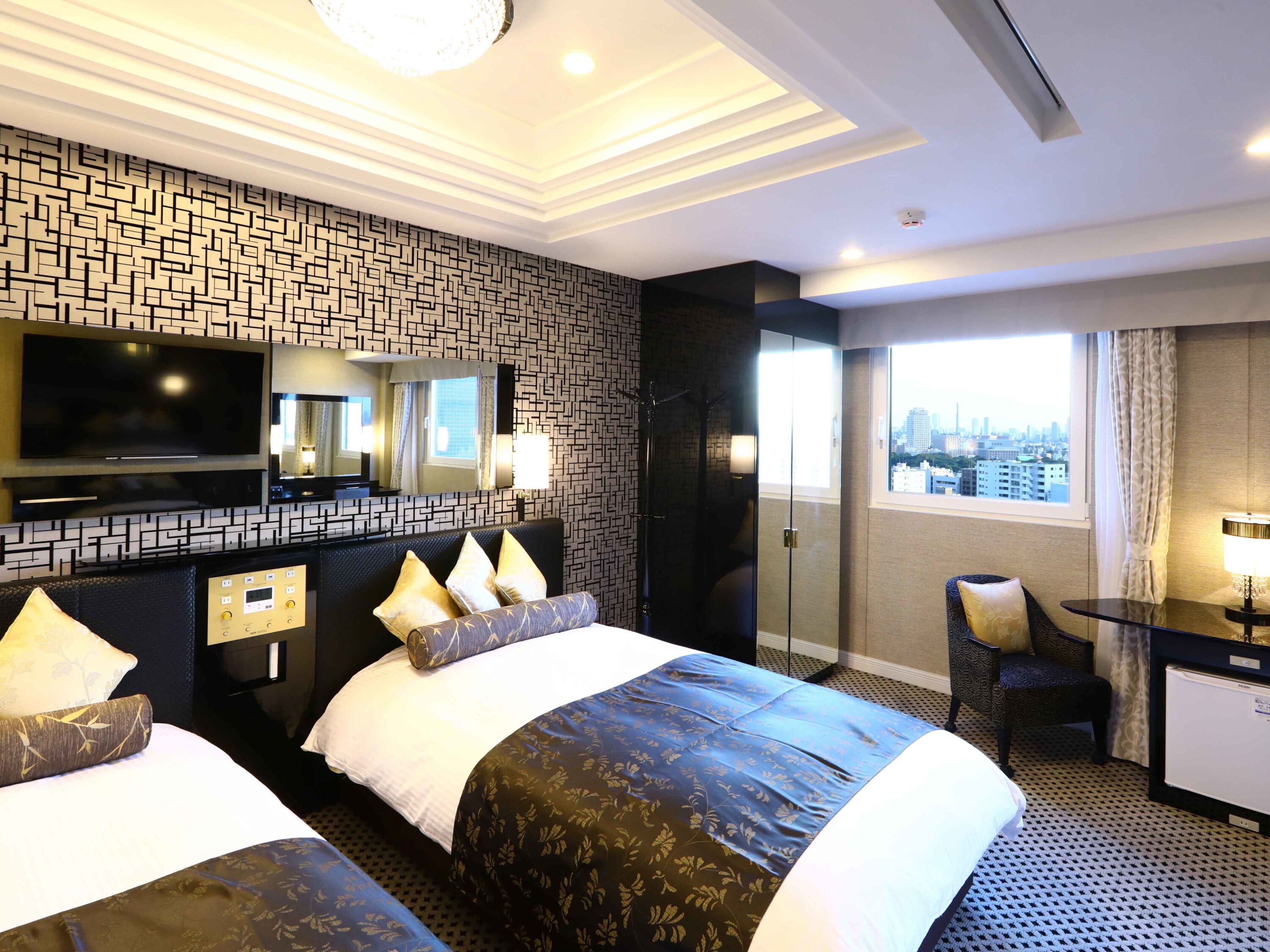 deluxe twin room, non smoking, city view | city view