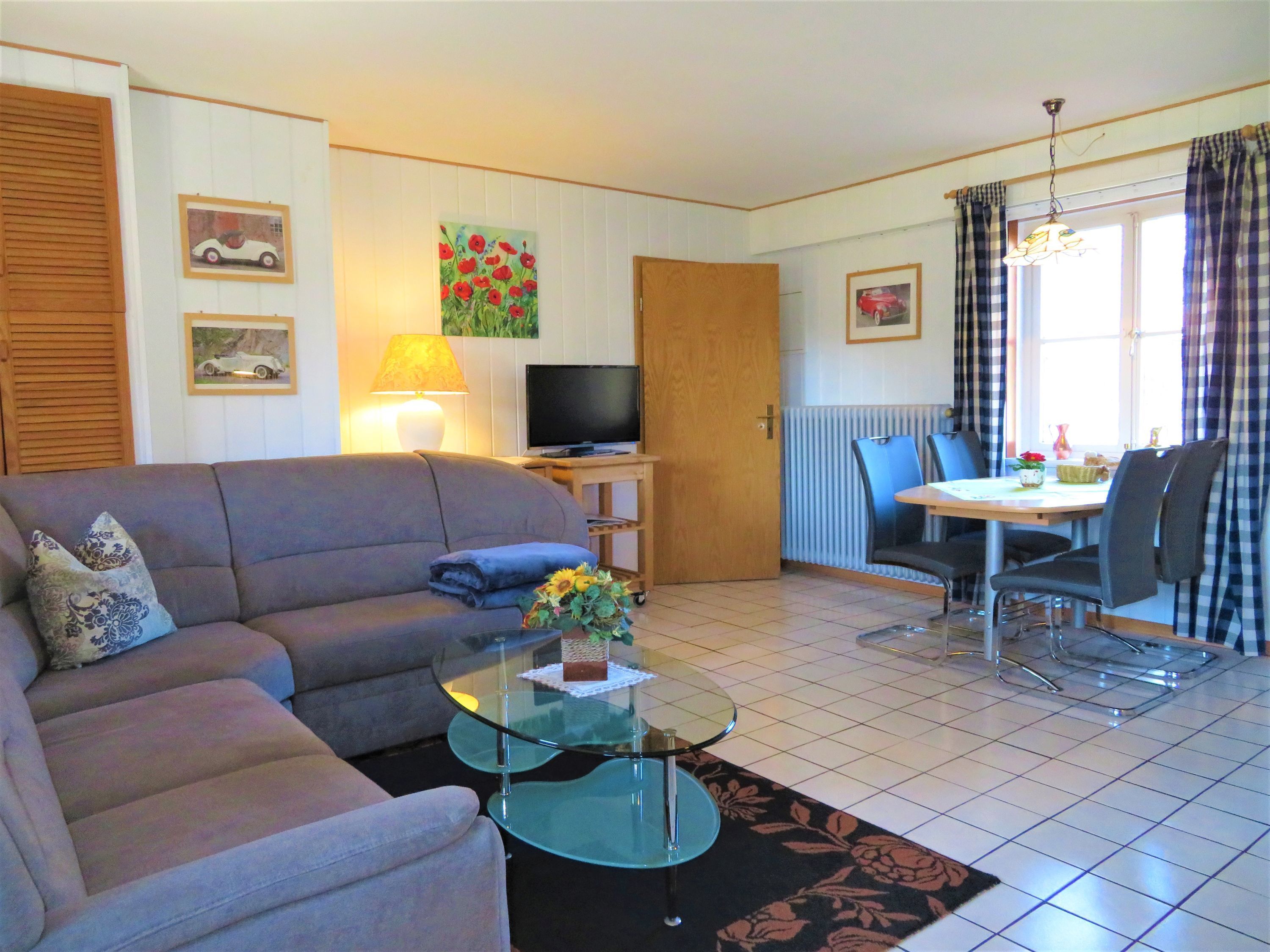 Family Apartment, 2 Bedrooms (Großer Bär) | Living area | Flat-screen TV