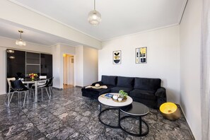 Apartment, 2 Bedrooms, Sea View | Living area