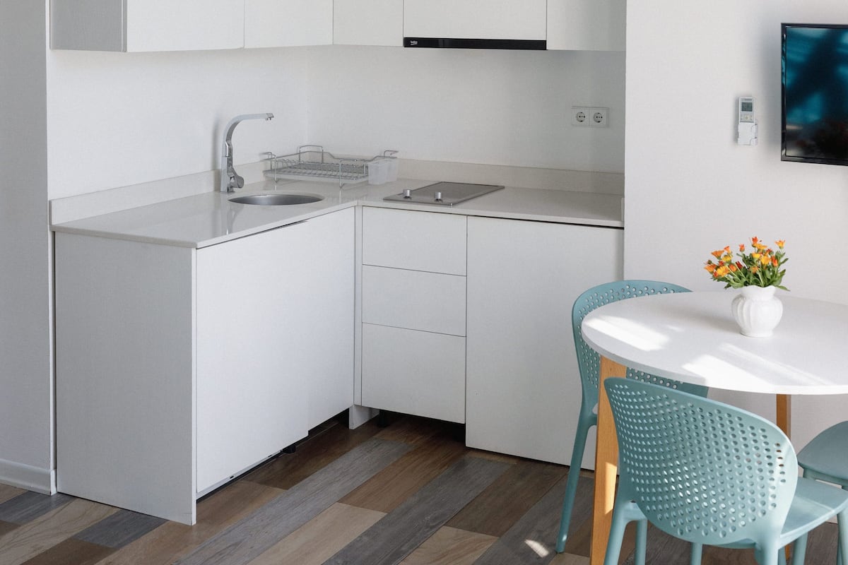 1 habitación y ropa de cama de alta calidad