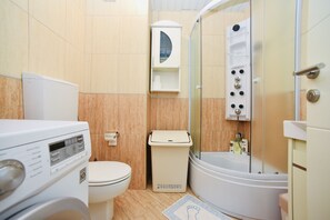 Family Condo | Bathroom | Shower, towels, soap, toilet paper - Budva Apartments (Budva)