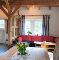 独立别墅, 3 间卧室 (Niedersachsen) | 起居区 | 平板电视