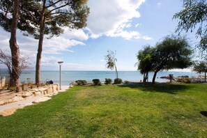 On the beach, sun-loungers, beach umbrellas, beach towels - Opera Studio with Pool by TrulyCyprus (Limassol)