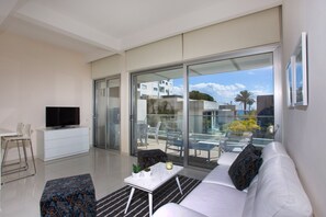 Living room - Opera Studio with Pool by TrulyCyprus (Limassol)
