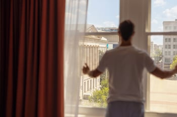 1 bedroom, Egyptian cotton sheets, premium bedding, down comforters at Riggs Washington DC