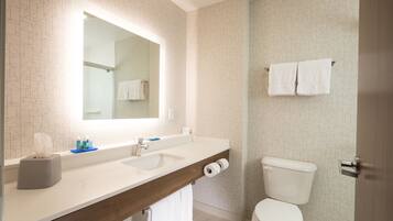 Free toiletries, hair dryer, towels, soap