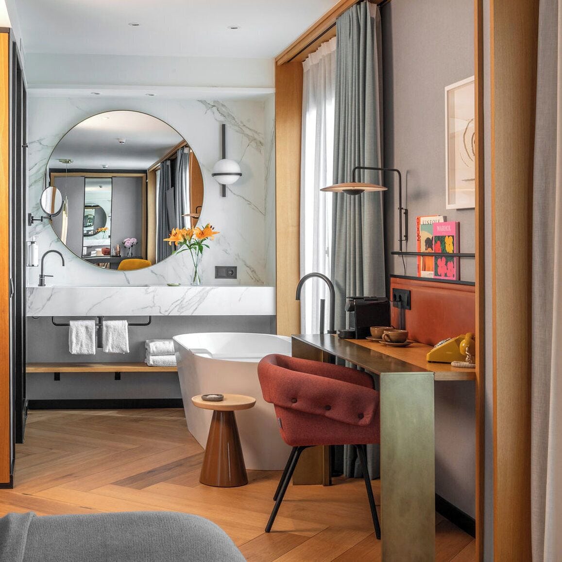 スイート キングベッド 1 台 テラス (Duc Suite, Private Terrace) | エジプト綿のシーツ、高級寝具、羽毛の掛け布団、ミニバー