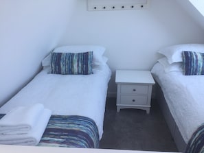 Ferienhaus, 2 Einzelbetten | 1 Schlafzimmer, Bügeleisen/Bügelbrett, kostenloses WLAN, Bettwäsche