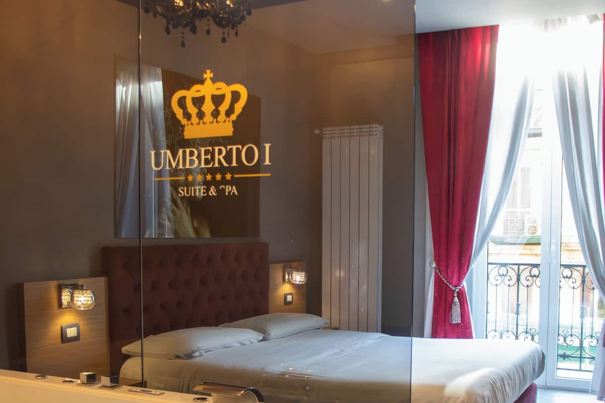 Premium-Zimmer, 1 Queen-Bett, Whirlpool, Stadtblick