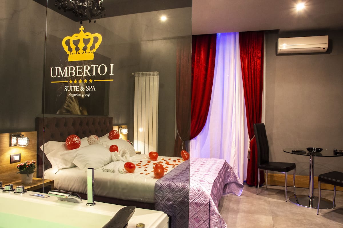 Premium Room, 1 Queen Bed, Jetted Tub, City View | 1 bedroom, premium bedding, desk, blackout drapes