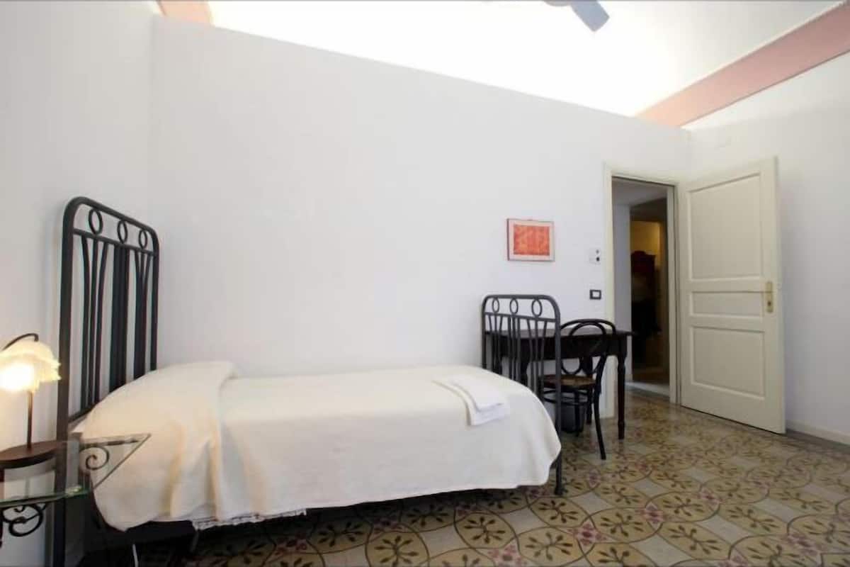 Laptop workspace, WiFi (free), bed sheets