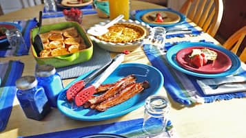 Daily full breakfast (USD 15 per person)