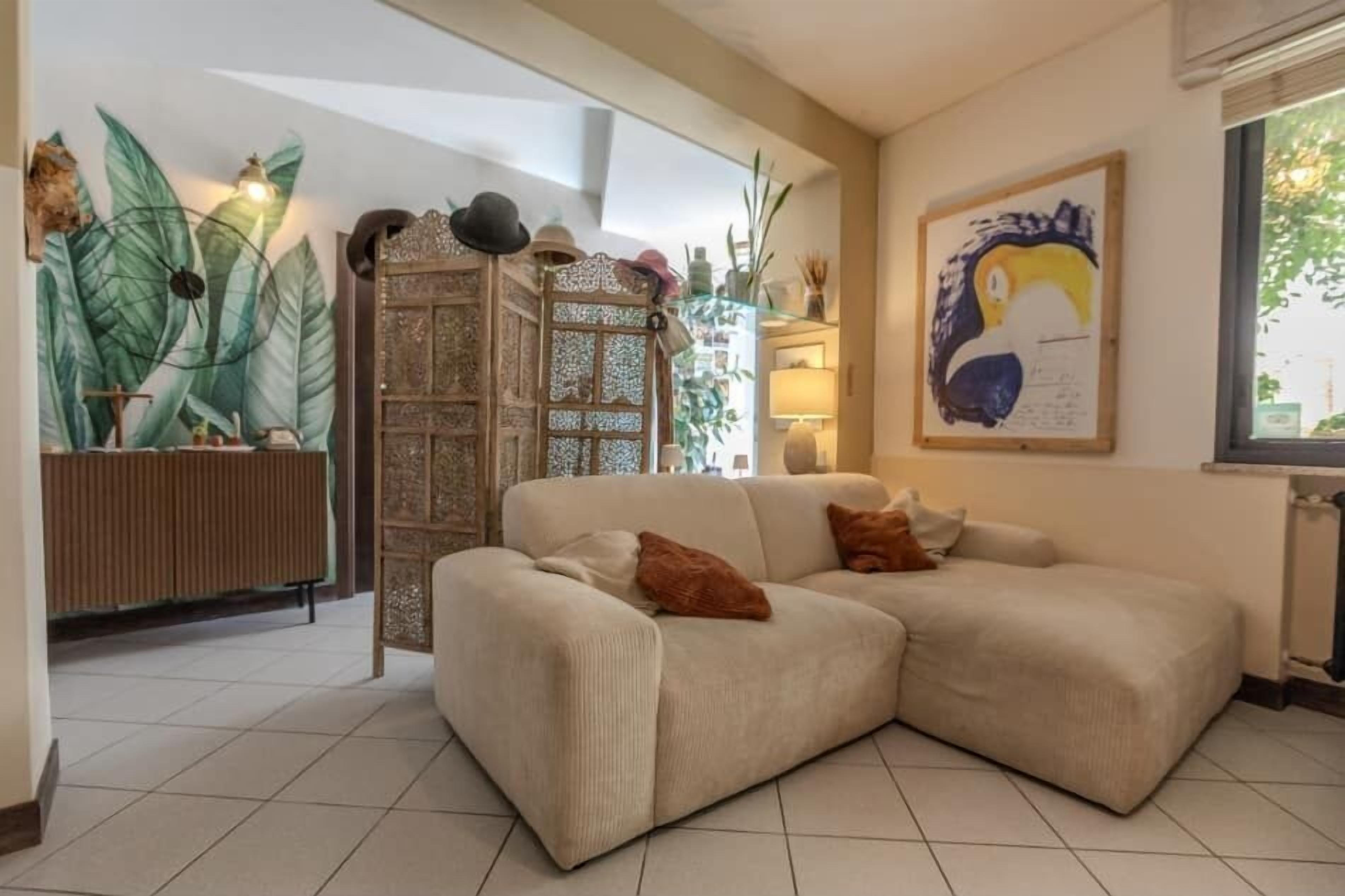 Een flatscreentelevisie