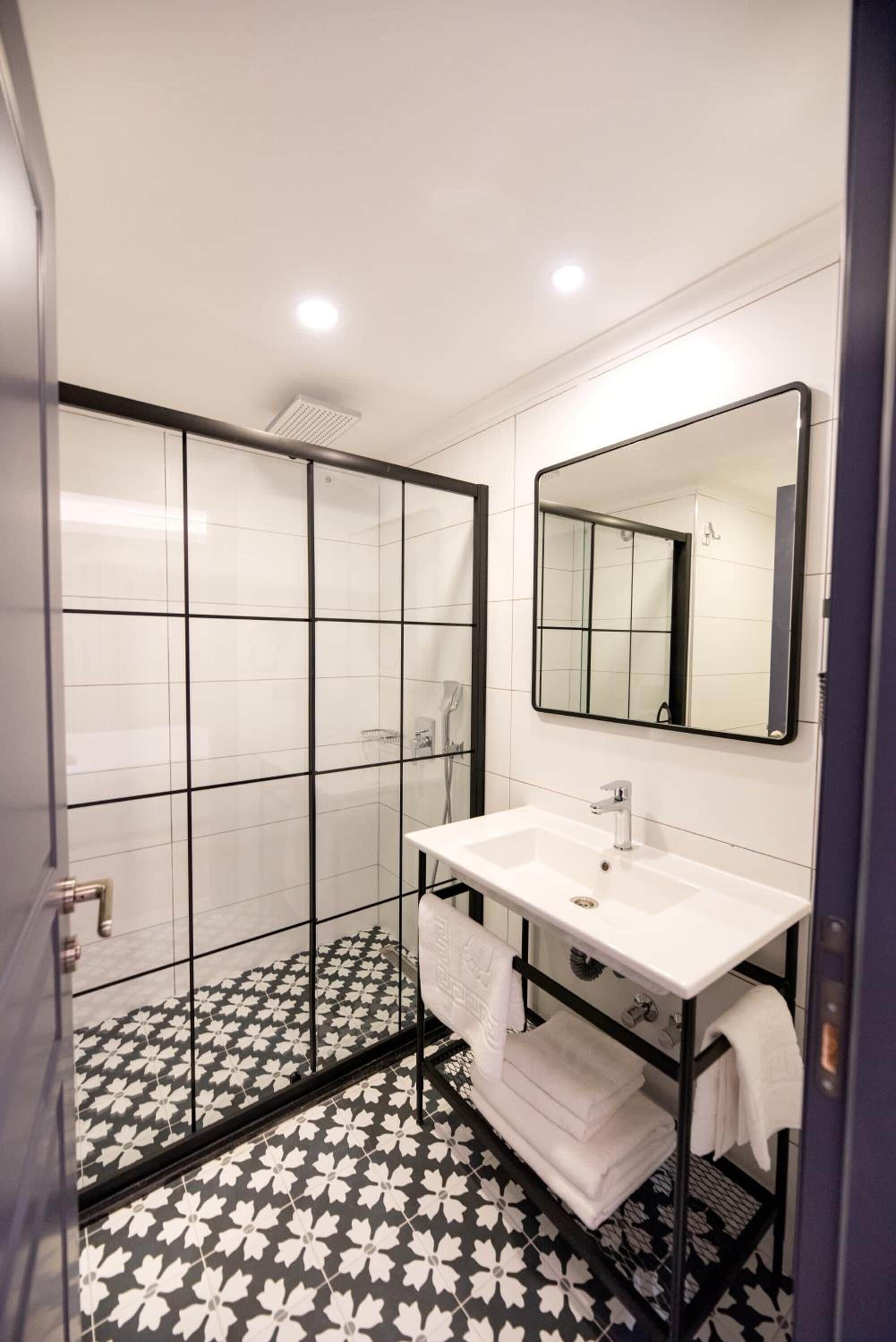 hair dryer, slippers, towels, soap